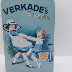 Vintage Dutch Biscuit Tin Verkade's Biscuits Zaandam - Holland